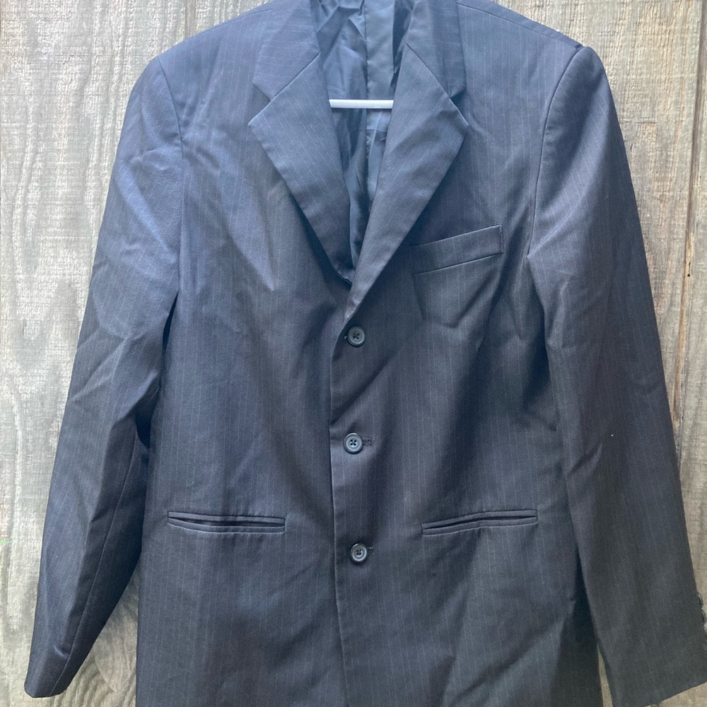 Arrow Pinstripe Black Sports Coat for Boys